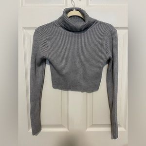 Cropped Turtleneck Sweater